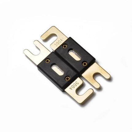 Gold-Plated ANL Fuse For Car Audio Systems, 5 Pack - 300A gold-plated ANL fuses for car and boat amplifier power protection, 80x22x9mm