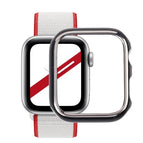 For Apple Watch Series 3 & 2 & 1 42mm / Silver Edge + Black Background