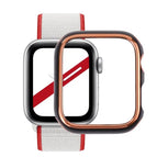 For Apple Watch Series 3 & 2 & 1 38mm / Rose Gold Edge + Black Bottom