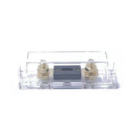 Car ANL Fuse Holder Inline Distribution For Vehicle Audio compact inline 300A ANL fuse holder with gold plated terminals and clear cover