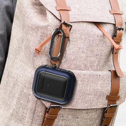 Protective Case with Carabiner for Everyday AirPods Carry clipped to backpack for secure on-the-go use