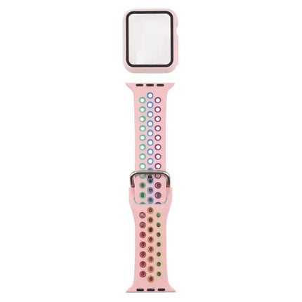 Silicone Strap Case For Apple Watch 38mm Series 3/2/1