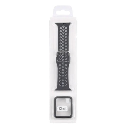 Apple Watch 42mm Silicone Strap Case Screen Protector Set