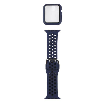 Apple Watch 42mm Silicone Strap Case Screen Protector Set