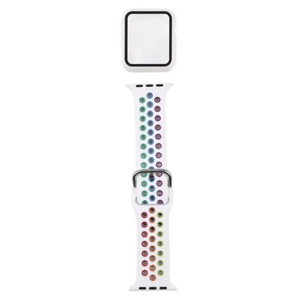 Apple Watch 42mm Silicone Strap Case Screen Protector Set