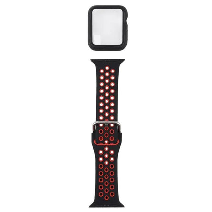 Silicone Strap Case Screen Guard Set for Apple Watch 44mm