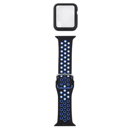 Silicone Strap Case Screen Guard Set for Apple Watch 44mm