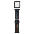 For Apple Watch Series 6 / 5 / 4 / Watch SE 44mm / Black Colorful