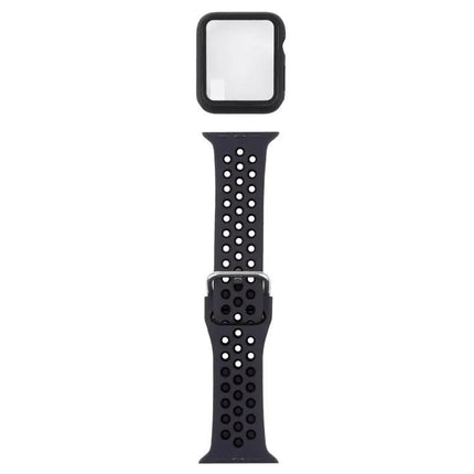 Silicone Strap Case Screen Guard Set for Apple Watch 44mm