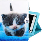 8 inch / Blue White cat