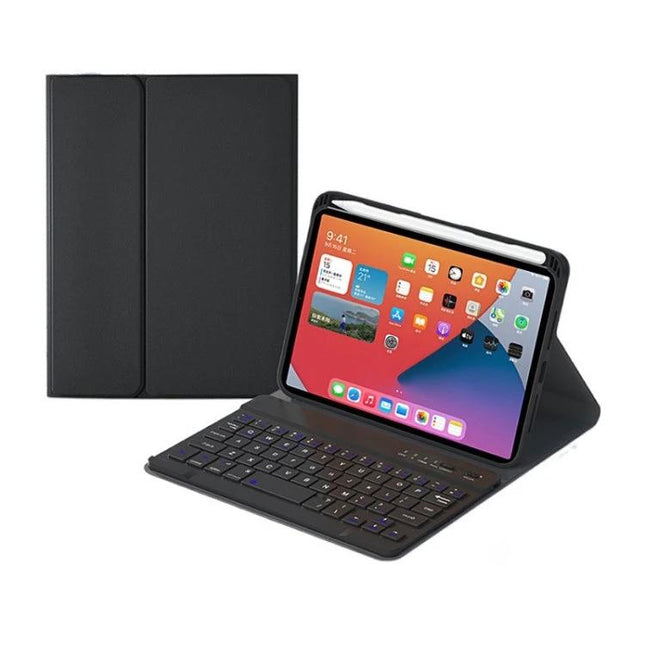 Protective Leather Case with Detachable Keyboard for iPad mini 6 in black PU with detachable Bluetooth keyboard and TPU shell for travel
