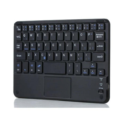 Detachable Bluetooth Keyboard Leather Case for iPad mini 6 with Touchpad - black detachable keyboard case with integrated touchpad
