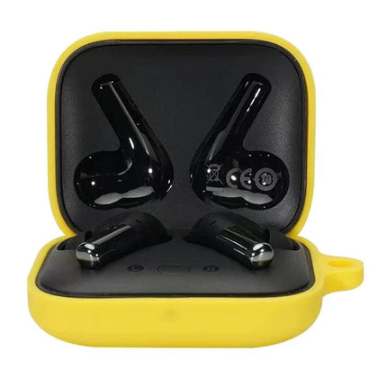 OnePlus Buds Pro Silicone Case for Daily Earphone Protection - yellow silicone protective case with open charging earbuds