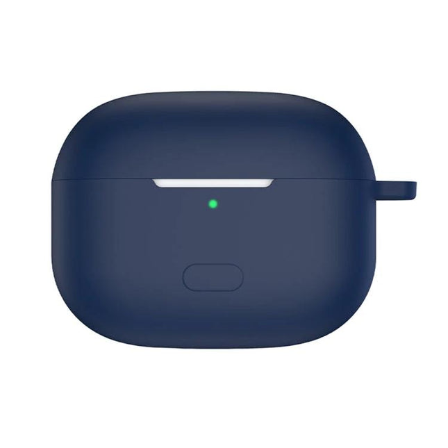 Liquid Silicone Case for Protecting Vivo Earphones in Daily Use navy blue protective cover with reserved charging port and dust impact protection