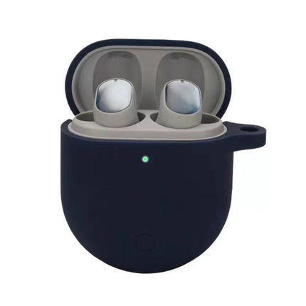 Silicone Case Keeps Earphones Protected During Daily Use – navy silicone protective earphone case with charging access