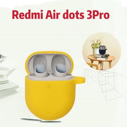 Silicone Case Keeps Earphones Protected During Daily Use - yellow silicone protective case for Redmi Air dots 3Pro with easy charging access