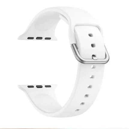Silicone Buckle Replacement Strap For Apple Watch 38-45mm
