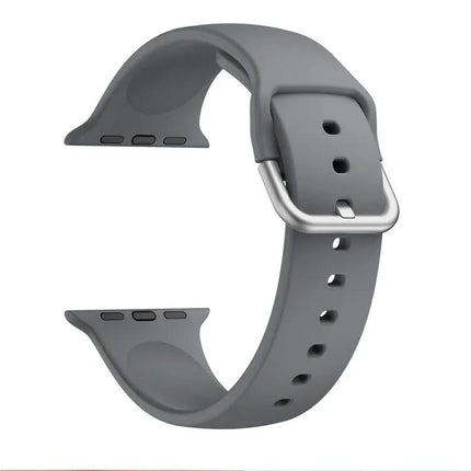 Silicone Buckle Replacement Strap For Apple Watch 38-45mm