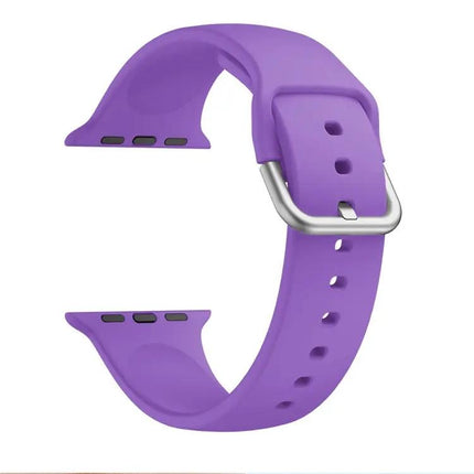 Silicone Buckle Replacement Strap For Apple Watch 38-45mm