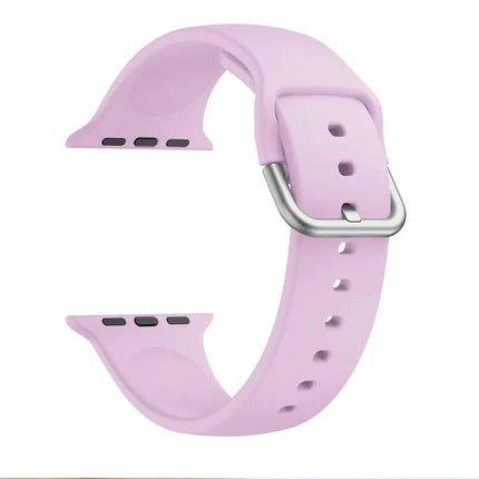 Silicone Buckle Replacement Strap For Apple Watch 38-45mm