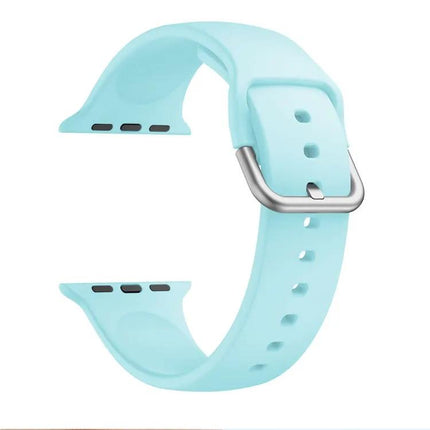Silicone Buckle Replacement Strap For Apple Watch 38-45mm