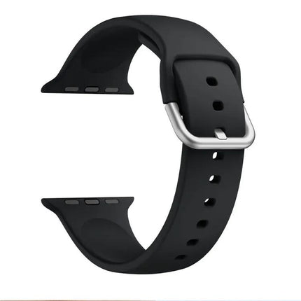 Silicone Buckle Replacement Strap For Apple Watch 38-45mm