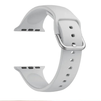 Silicone Buckle Replacement Strap For Apple Watch 38-45mm