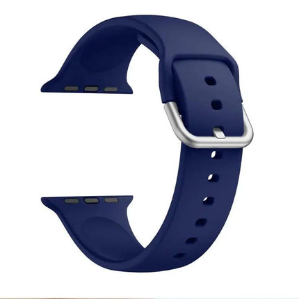 Silicone Buckle Replacement Strap For Apple Watch 38-45mm