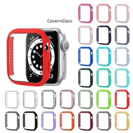 Shockproof PC Case With Tempered Glass For Apple Watch 41mm