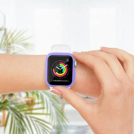 Shockproof PC Case With Tempered Glass For Apple Watch 41mm