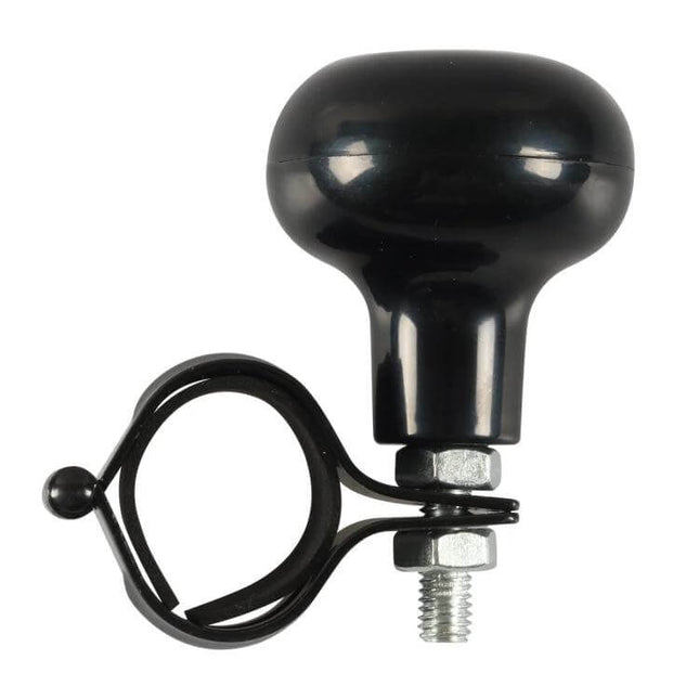 Car Steering Wheel Booster Ball For Easy One-Handed Steering black ABS aluminum alloy one-handed grip knob with clamp for city driving and parking