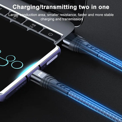 USB to USB-C Woven Cable for Daily Device Charging Needs
