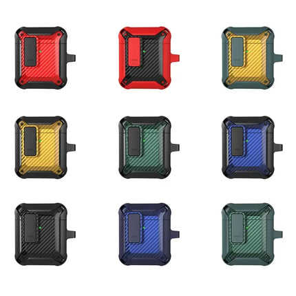 Carbon Fiber Case for AirPods Protection on Daily Commutes