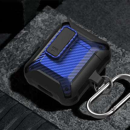 Carbon Fiber Case for AirPods Protection on Daily Commutes