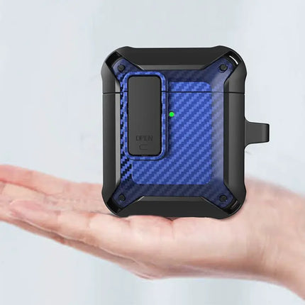 Carbon Fiber Case for AirPods Protection on Daily Commutes