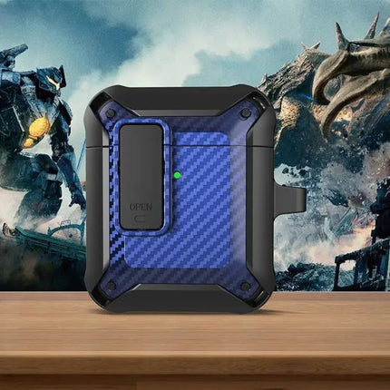 Carbon Fiber Case for AirPods Protection on Daily Commutes