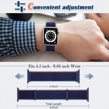 Hook And Loop Replacement Watch Band For Apple Watch 38-41mm