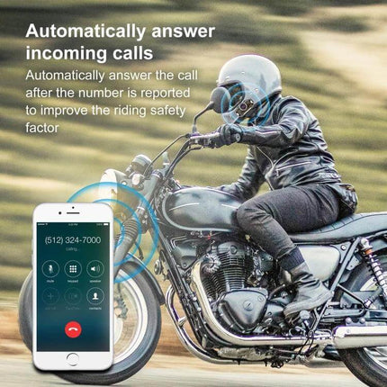Motorcycle Helmet Intercom For Riders On The Road Daily Use - rider on motorcycle using helmet intercom for hands-free calls and GPS