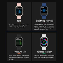 IP68 Waterproof Smart Watch with 1.69" IPS Touch Screen, Heart Rate & Sleep Monitoring, Bluetooth Calling, and Body Temperature Tracking