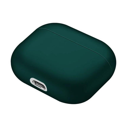 Silicone Protective Case for Daily Earphone Use On the Go in dark green showing 360-degree protection and accessible charging port