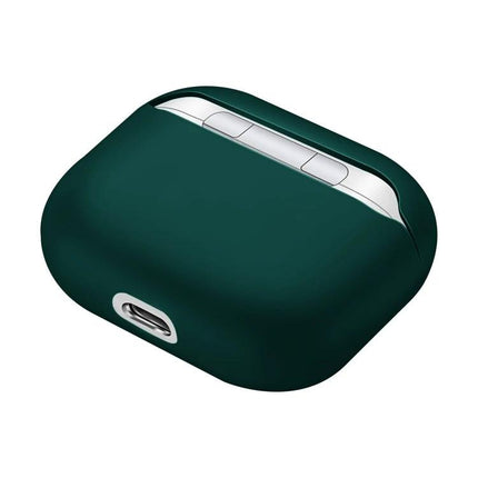 Silicone Protective Case for Daily Earphone Use On the Go – dark green 360° silicone cover with accessible charging port