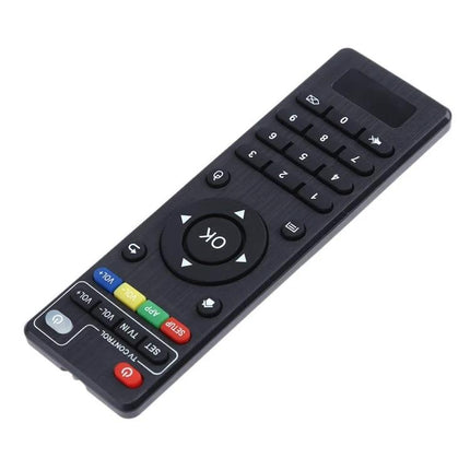 Remote Control for Android Set-Top Boxes, 2-Pack Set - Pair of black remotes with numeric pad and navigation OK button for MXQ and similar boxes