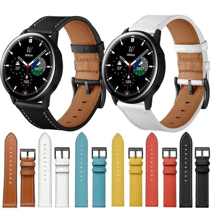 Leather Watch Strap Compatible Samsung Galaxy Watch 20mm
