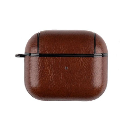Protective Leather Case for Everyday Earphone Protection - brown leather pocket-friendly earphone case