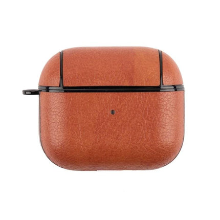 Protective Leather Case for Everyday Earphone Protection, brown leather pocket-sized earphone case against scratches and dust
