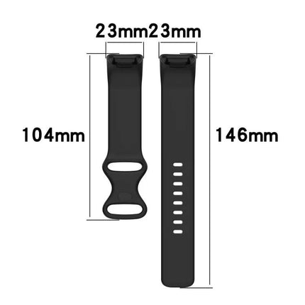 Fitbit Charge 5 Silicone Replacement Strap Large Black