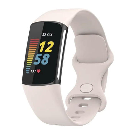 Fitbit Charge 5 Silicone Replacement Strap Large Black