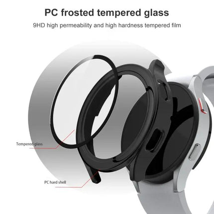Tempered Glass PC Protective Case For Galaxy Watch4 40/44mm