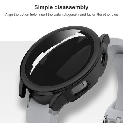 Tempered Glass PC Protective Case For Galaxy Watch4 40/44mm