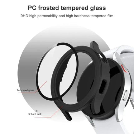 Frosted PC Case Tempered Glass For Galaxy Watch4 40/44mm